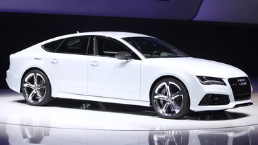 The Audi RS7 is introduced at the 2013 North American International Auto Show in Detroit.