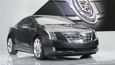 The Cadillac ELR is unveiled during the North American International Auto Show in Detroit.