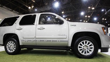 The 2009 Chevrolet Tahoe Hybrid at the 2008 New York International Auto Show.