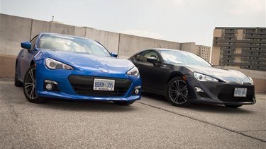 2013 Subaru BRZ and Scion FR-S.