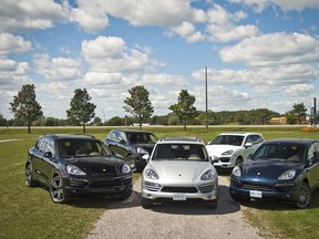 Five Porsche Cayenne SUVs. One simple goal: We find out which one is the most efficient