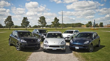 Five Porsche Cayenne SUVs. One simple goal: We find out which one is the most efficient