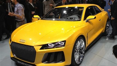 Audi's Sport Quattro Concept seen at the 2013 Frankfurt Motor Show.