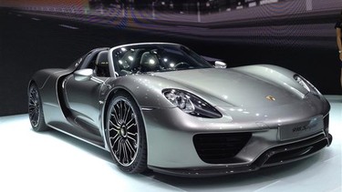 Porsche's 918 Spyder at the 2013 Frankfurt Motor Show.