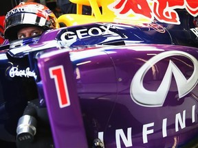 Sebastian Vettel of Germany and Infiniti Red Bull Racing prepares to drive during practice for the Italian Formula One Grand Prix at Autodromo di Monza.