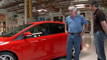 Jay Leno examines the Ford Focus ST alongside Ford engineer Jamal Hameedi.