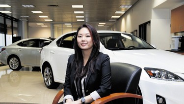 Jeanie Chan, a financial sales manager at Regency Lexus in Kitsilano, has also worked on the sales floor and in customer service.