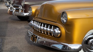 The handiwork of Chop-it Kustom is obvious in this view of their ‘Inca Gold’ customized Chevrolet.