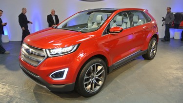 Ford drew insipration from the Fusion and Mondeo when desiging the new Edge concept