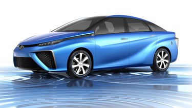 The Toyota FCV Concept hydrogen fuel-cell vehicle
