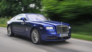 The droptop Rolls Royce Wraith Drophead Coupe is expected to drop in 2015. In the meantime, you'll have to make do with the standard, fixed-roof Wraith.