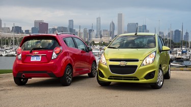 The base Chevrolet Spark starts at $12,145.