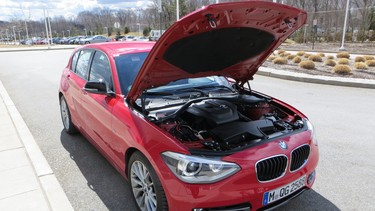 This BMW prototype is using a 1.5L three-cylinder engine.