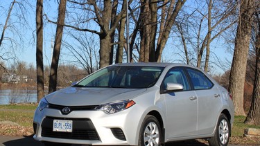 The redesigned 2014 Toyota Corolla LE is an eye-catching model.