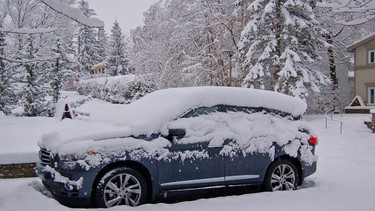 The 2014 Infiniti QX60 Hybrid didn't have any difficulty in the fresh snow.