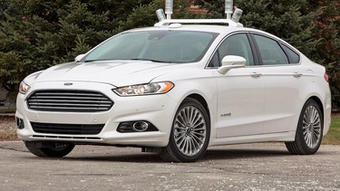 Ford's automated Fusion Hybrid research vehicle.