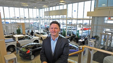 Mark Hicks in his Sherwood Ford dealership.