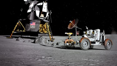 Ever wonder what it's like to race a lunar rover on the moon? Wonder no more.