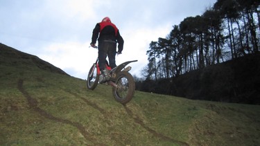 Resolution #1: Go to places you could normally only go to by foot on a trials bike.
