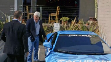 Jerry Seinfeld and Jay Leno check out the Acura NSX, and squabble over who's in line to receive the first one.