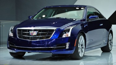The 2015 Cadillac ATS coupe is unveiled during a press preview at the North American International Auto Show January 14, 2014 in Detroit, Michigan.