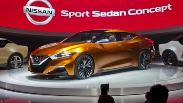 The Nissan Sport Sedan concept is unveiled, Monday, Jan. 13, 2014, at the North American International Auto Show in Detroit, Mich.