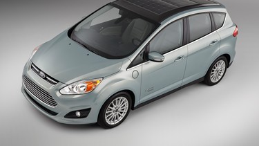 The C-Max Solar Energi nets the same range as the non-solar C-Max Energi, but eliminates the need to plug in.