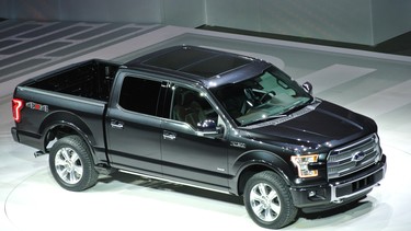 The 2015 Ford F-150 uses more aluminum, which makes the truck lighter and increases fuel economy.