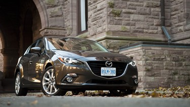 The 2014 Mazda3 is powered by a 2.5-litre SkyActiv four-cylinder engine.