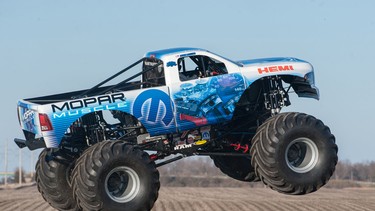 Mopar Muscle will do what monster trucks do during this weekend's Monster Jam in Detroit.