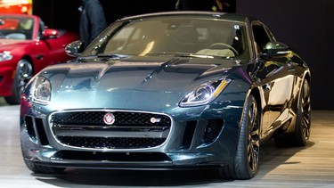 A 2014 Jaguar F-Type Coupe on display the Montreal Internatinal Auto Show at Palais de Congrées in Montreal, Thursday January 16, 2014.