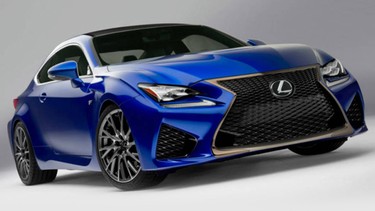 The 2015 Lexus RC F Coupe.