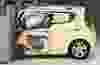 La Chevrolet Spark, une voiture sous-compacte, lors d’un test de collision mené par l’IIHS.