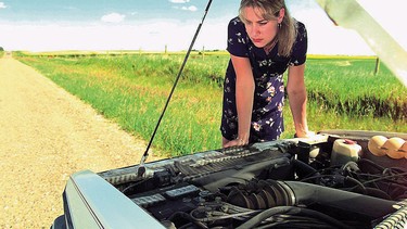 When your car breaks down in traffic, pull over to a safe spot on the side of the road, put on your four-way flashers, and then put some distance between you and the traffic.