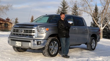 Doug Thorp stands next to the 2014 Toyota Tundra. As a truck enthusiast, Thorp was the ideal candidate to test Toyota’s redesigned-for-2014 Tundra half-ton pickup.