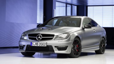 The upcoming Mercedes-Benz C 63 AMG will pump out anywhere between 450 and 480 horsepower, ahead of the 451 horsepower of the current model (pictured).