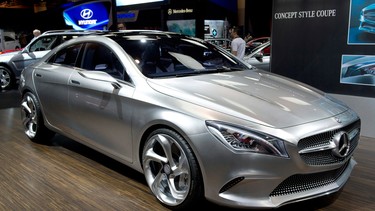 A Mercedes concept car is seen on display at the Canadian International Auto Show in Toronto on Feb. 14, 2013.