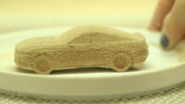 Chocolate 3D printed all-new Ford Mustang.