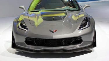 The Chevrolet Corvette Z06 on display at the Canadian International Auto Show in Toronto.