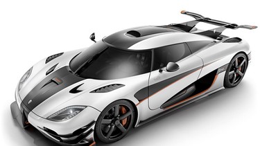The Koenigsegg Agera One:1 pumps out 1,322 horsepower and weighs 1,322 kg.