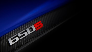 The McLaren 650 will be revealed in full at the Geneva Motor Show in March.