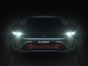 The Quant Nanoflowcell electric model car.