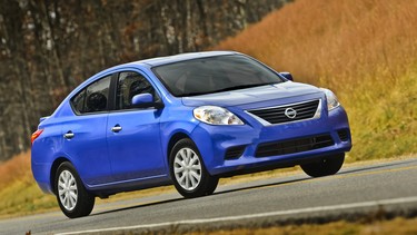 Nissan thinks the Micra hatch will be more of a hit than the Versa sedan (pictured).