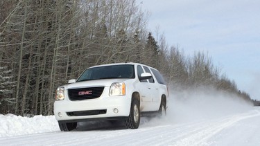 Tooling around for two days in frozen Northern Alberta in a rented GMC Yukon was a blast.