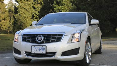 The ATS exhibits aggression through its angular design theme, distinctive headlights, and broad stance.