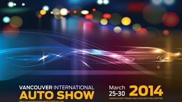 2014 Vancouver International Auto Show poster.