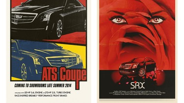 Cadillac has released some pretty cool vintage movie poster-inspired ads.