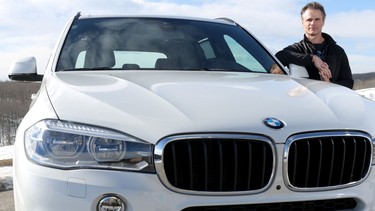 Petracek tested the 300 horsepower xDrive35i, finished in mineral white metallic outside and black Dakota leather inside.