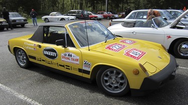 A Porsche 914 is one of the 60 pre-1979 vehicles that took part in a past Spring Thaw.