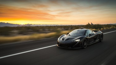 The McLaren P1 during extreme heat testing.